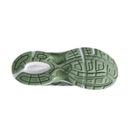 JeevzPlug ASICS Gel-1130 Swamp Olive Green sneaker outsole featuring a durable green rubber tread pattern