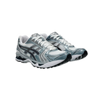 JeevzPlug ASICS Gel-Kayano 14 sneakers in Fjord Grey featuring a mesh and synthetic layered design with Gel cushioning.