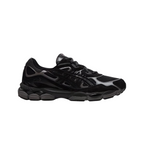 JeevzPlug ASICS Gel-NYC sneaker in graphite grey and black with mesh upper and GEL cushioning for everyday comfort