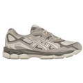 JeevzPlug Asics Gel NYC sneaker in Oyster Grey featuring mesh and suede panels with signature side stripes