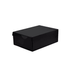 JeevzPlug black Nike Air Jordan 1 Travis Scott Black Phantom sneaker box with minimalist design