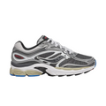 JeevzPlug Saucony Progrid Omni 9 sneaker in grey and silver metallic with mesh upper and cushioned rubber sole