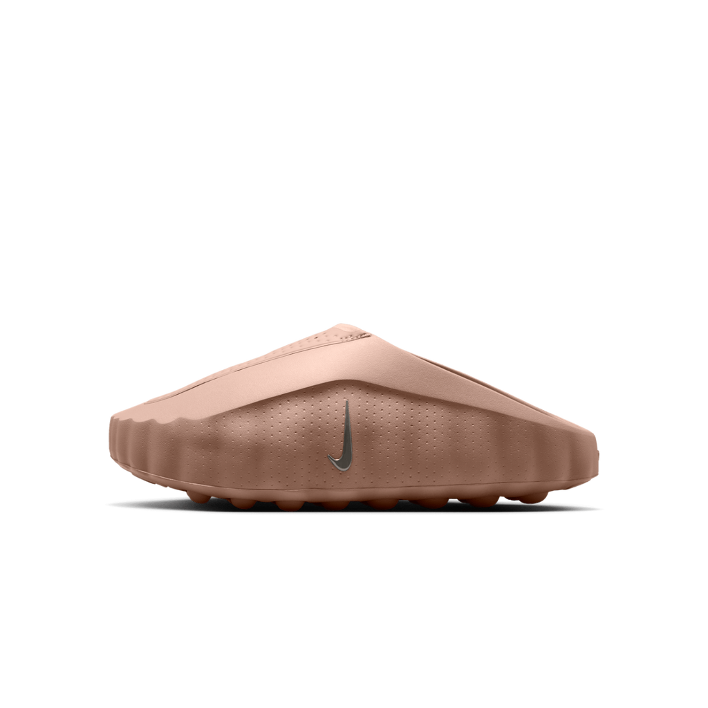 JeevzPlug Nike Mind 001 Slide in Sand Drift hemp colour with a minimalist molded upper and side Swoosh logo