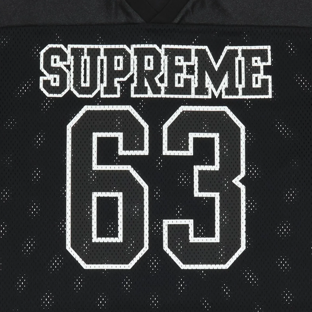 Supreme Bones Black Football Jersey