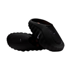 JeevzPlug Nike Mind 001 Slide in Black Chrome featuring a minimalist one-piece upper and contoured cushioned footbed.