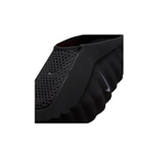JeevzPlug Nike Mind 001 Slide in Black Chrome featuring a perforated upper and sleek minimalist design