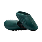 JeevzPlug Nike Mind 001 Slide in Mineral Slate green with a minimalist one-piece slip-on design and contoured footbed.