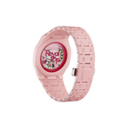 JeevzPlug Swatch X Audemars Piguet Royal Pop Otto Rosso watch in light pink bioceramic with a cherry red dial detail