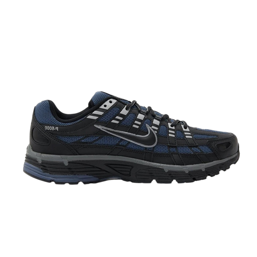 JeevzPlug Nike P-6000 sneaker in diffused blue and black with mesh and synthetic leather overlays