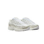 JeevzPlug Nike P-6000 sneaker in white, sail, and vast grey with breathable mesh upper and retro layered design.
