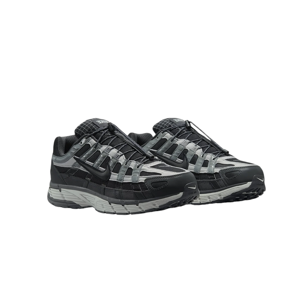 JeevzPlug Nike P-6000 Winterised sneakers in anthracite and smoke grey with a durable, layered design.