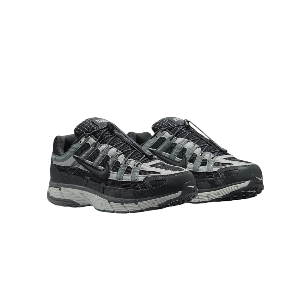 JeevzPlug Nike P-6000 Winterised sneakers in anthracite and smoke grey with a durable, layered design.