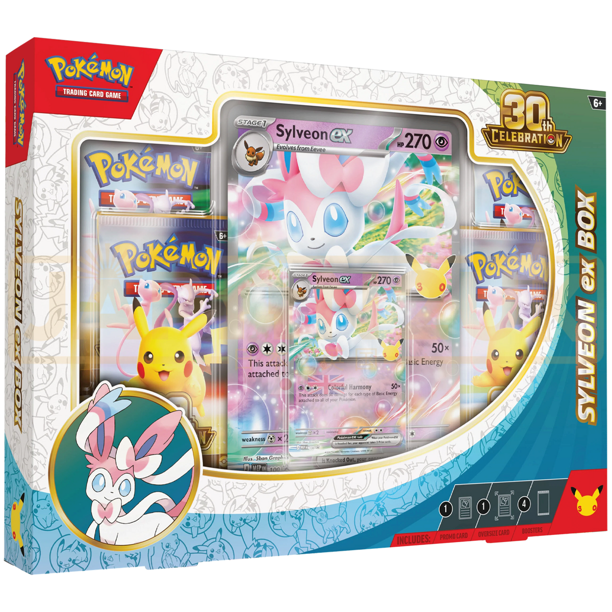 Pokemon 30th Celebration Sylveon ex English Collection Box