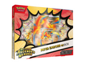 JeevzPlug Pokemon TCG Mega Emboar EX Box featuring Ascended Heroes booster packs and exclusive foil promo cards.