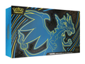 JeevzPlug Pokemon TCG Mega Charizard X Ultra Premium Collection box with blue and yellow dragon artwork