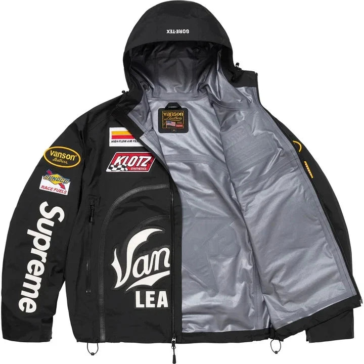 Supreme Vanson Leathers GORE-TEX Shell Jacket Black