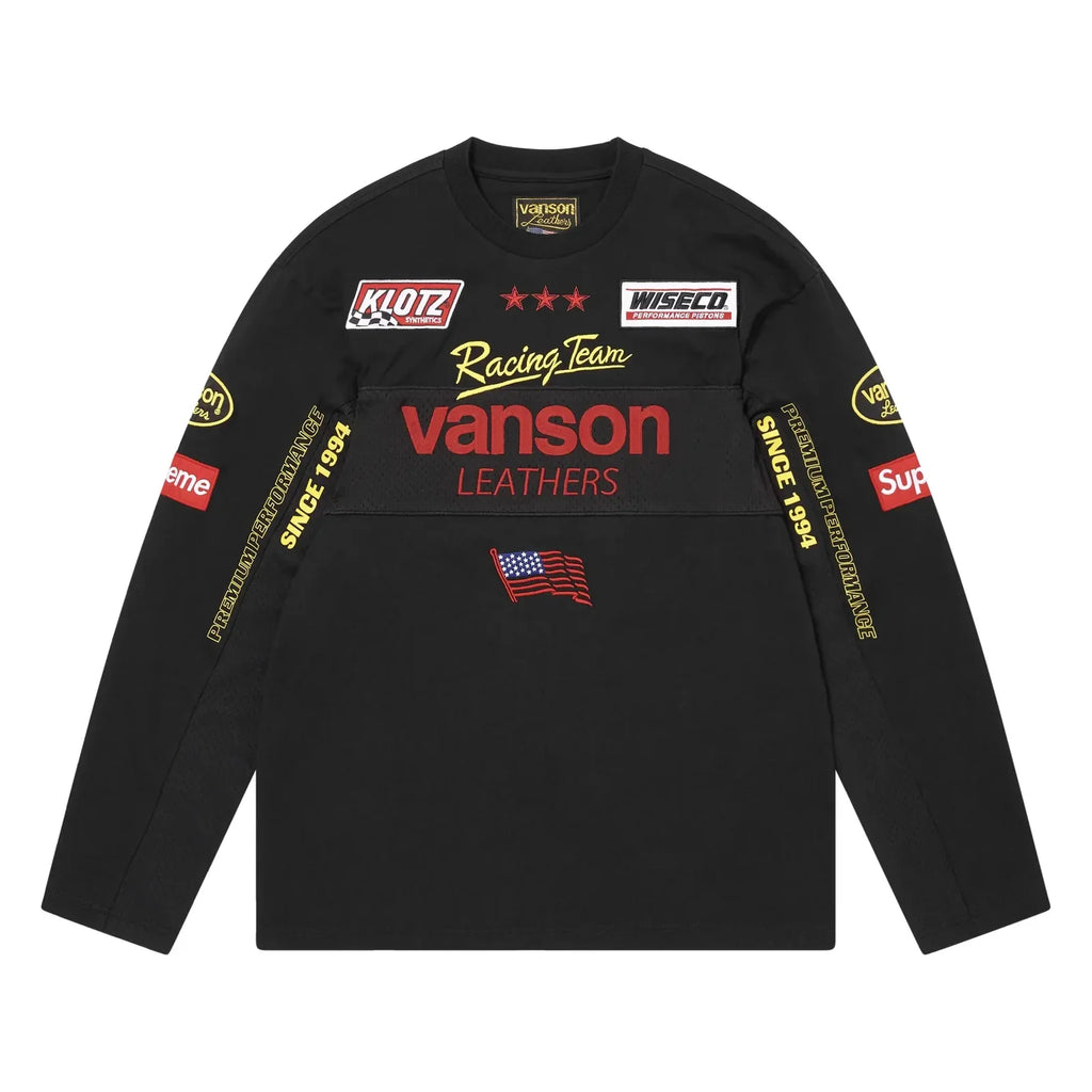 Supreme x Vanson L/S Black Top (SS26)
