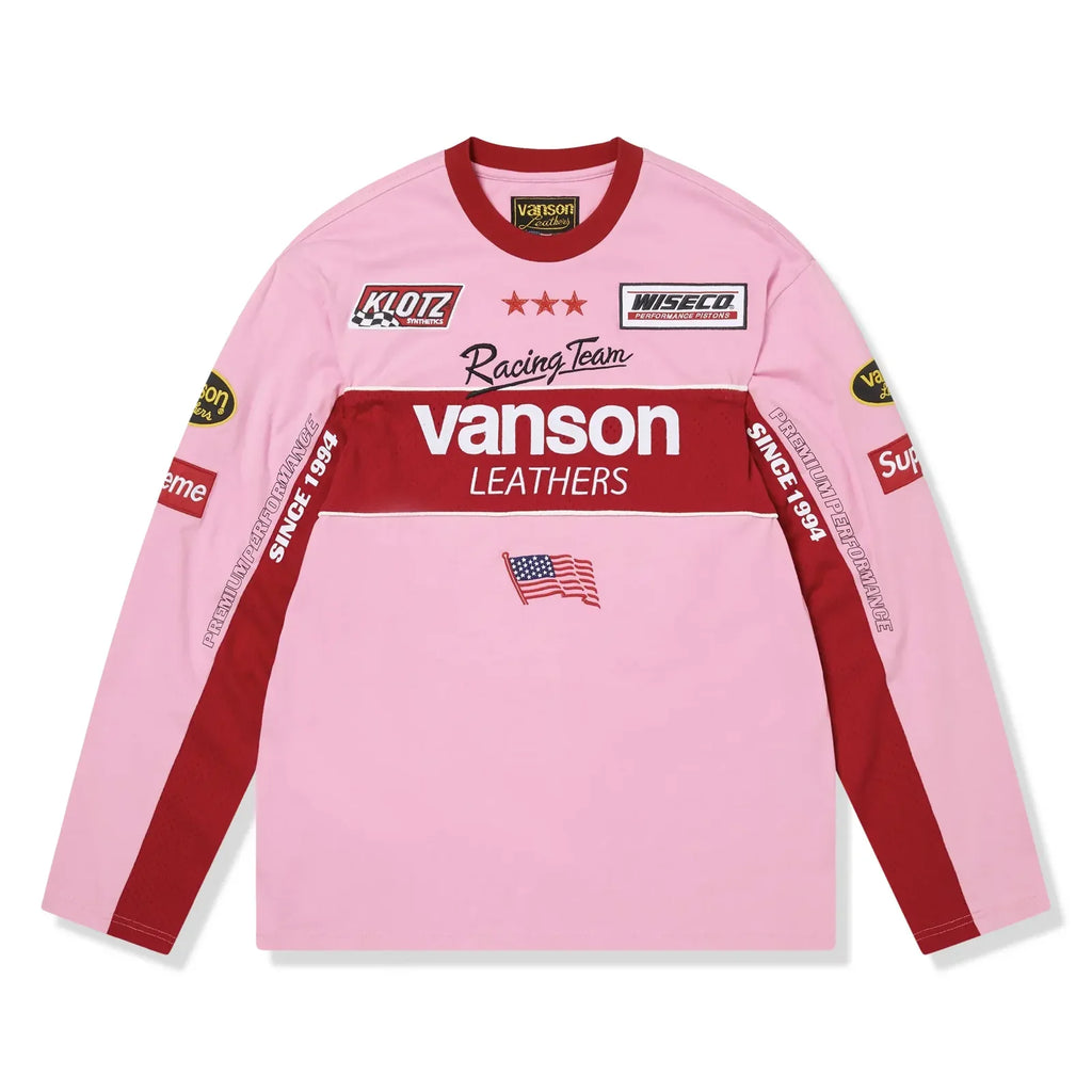 Supreme x Vanson L/S Pink Top (SS26)