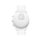 JeevzPlug Swatch x Omega Bioceramic MoonSwatch Mission to the Moonphase watch case back with Snoopy moon phase detail