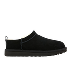 JeevzPlug UGG Micro Boot in black suede with a plush cream-colored interior lining and a durable rubber sole.