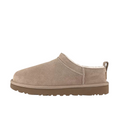 JeevzPlug UGG Micro Boot in sand brown suede with a plush shearling lining and durable rubber platform sole