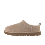 JeevzPlug UGG Micro Boot in sand brown suede with a plush shearling lining and durable rubber platform sole