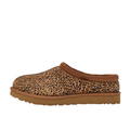 JeevzPlug UGG Tasman Slipper II in leopard print with brown braided trim and thick rubber sole