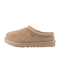 JeevzPlug UGG Tasman II slipper in mushroom brown suede with signature braided collar and side logo