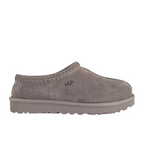 JeevzPlug UGG Tasman slipper in smoke plume grey suede with signature braided collar and embossed logo