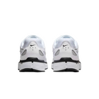 JeevzPlug Nike P-6000 sneakers in white, metallic silver, and black, shown from the rear view.